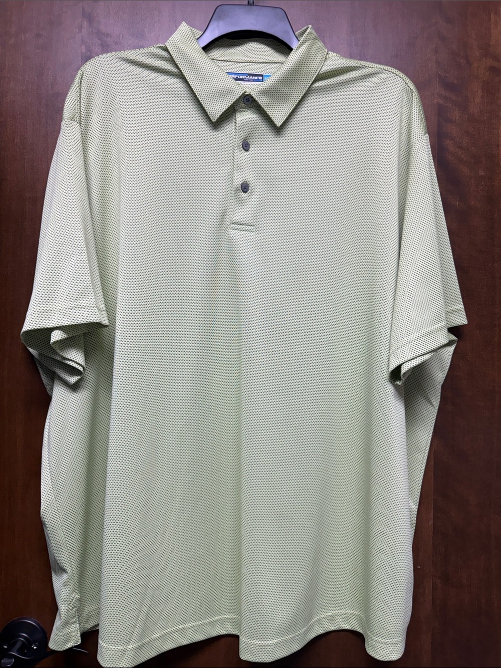 Roundtree & Yorke Olive Green Performance Polo